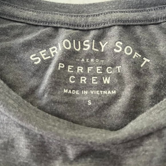 Aeropostale Tops - AERO Green and Grey Crew T-Shirt with Pocket